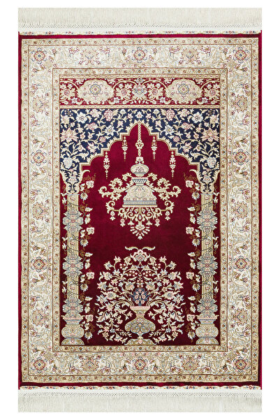 Genel Markalar OTTOMAN 01 RED Klasik Desenli Yüksek Kalite Sık Dokuma Seccade