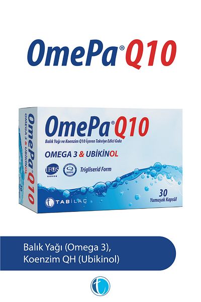 Omepa Q10 30 Soft Capsules Ubikinol Qh Fish Oil Omega 3