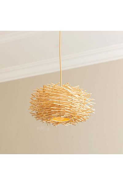 Ucandle Rustic Bird's Nest Hanging Chandelier
