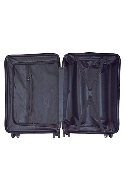 OEM Troler ROSMD ABS calitate premium , cui agatator, 4 roti 360 de grade 55x35x26 , Negru