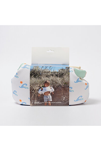 SunnyLife سترة قابلة للنفخ من Blue Waves، للأعمار من 3 إلى 6 سنوات، تصميم ملو...