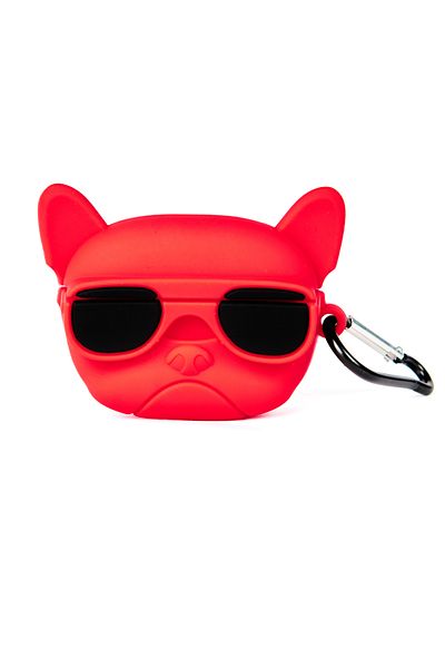 Famous Frenchie AirPods 3 protective case, red