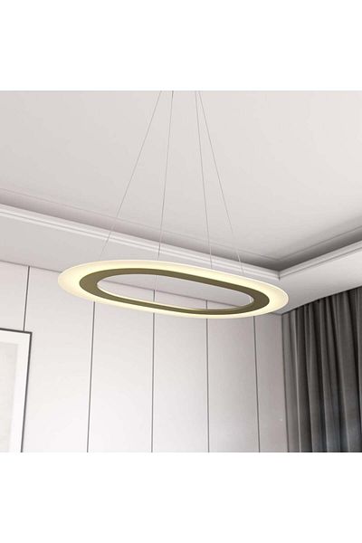 Ucandle Smart Oval Pendant Ceiling Light - 60cm Diameter