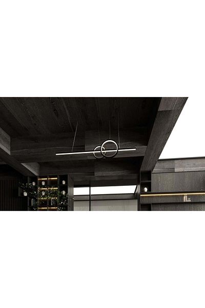 Ucandle Modern LED ceiling pendant light, two circles