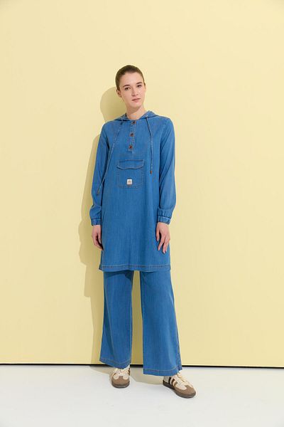 Doque Set blugi subțiri pentru femei cu pantaloni 56023