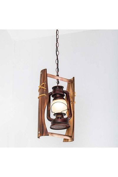Ucandle Heritage chandelier with wooden base