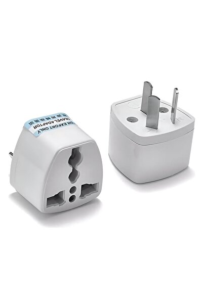 SpeedUF Avustralya Topraklı Priz Dönüştürücü – Universal Adaptör, Beyaz, Tak-Çalıştır
