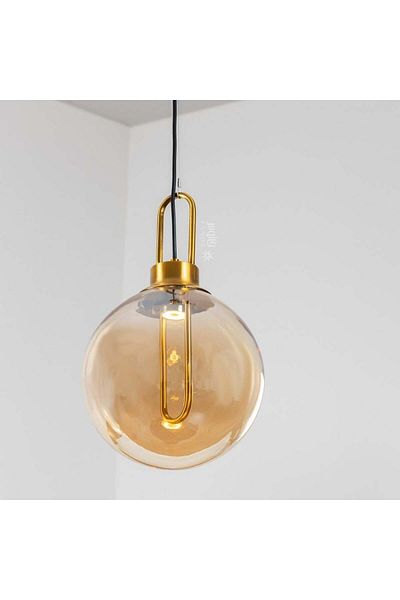 Ucandle Modern LED Glass Hanger Light - Honey