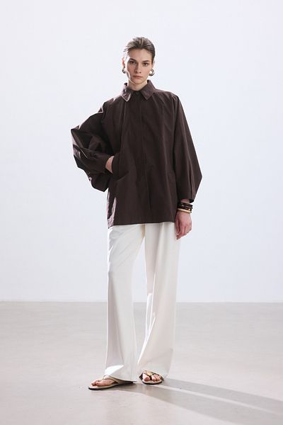 BE BLUE Brown Coat Trench Coat