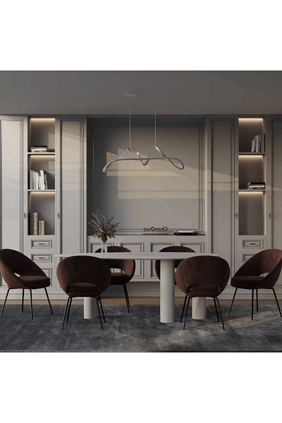 Ucandle Arched LED Pendant Chandelier