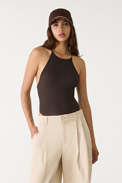 Stradivarius Sırtı Çapraz Askılı Body