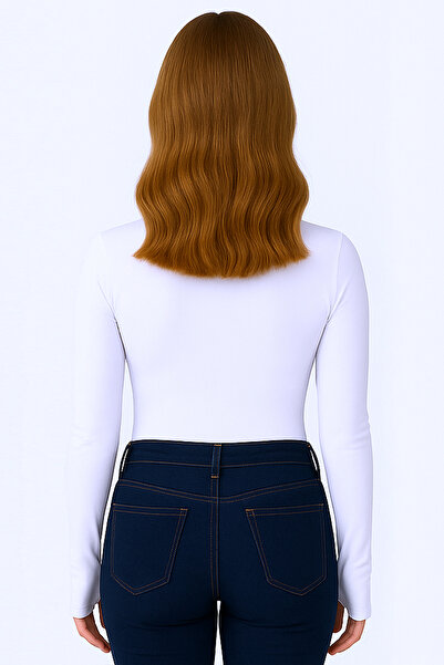 par lingerie pl Women's Long Sleeve Necklace Finger Detail Body