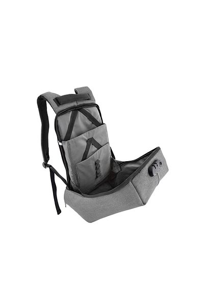 TELLUR Rucsac antifurt V2 pentru laptop, cu port USB, 15,6", gri