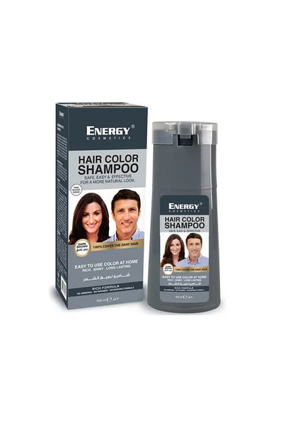 Energy Dark Brown Color Shampoo 400Ml