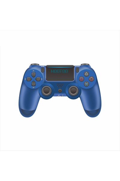MOOGMAX HOTO PlayStation 4 Wireless Controller with Built-in Battery, Microphone, and Headphone Jack, Compatible with Phones via Bluetooth