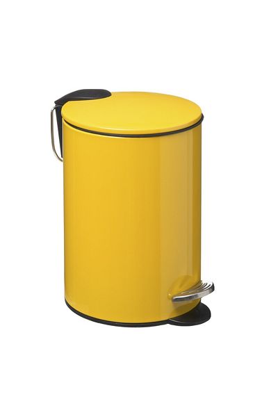 5FIVE Jaune waste bin, yellow, metallic, 3 liters, 17 x 25 cm