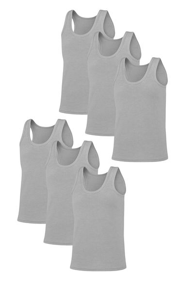 Line Smart 6 Pack Men's Cotton Comfortable Singlets