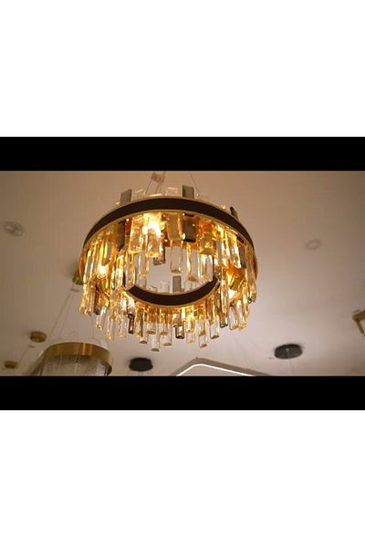 Ucandle European style crystal chandelier with brown belt