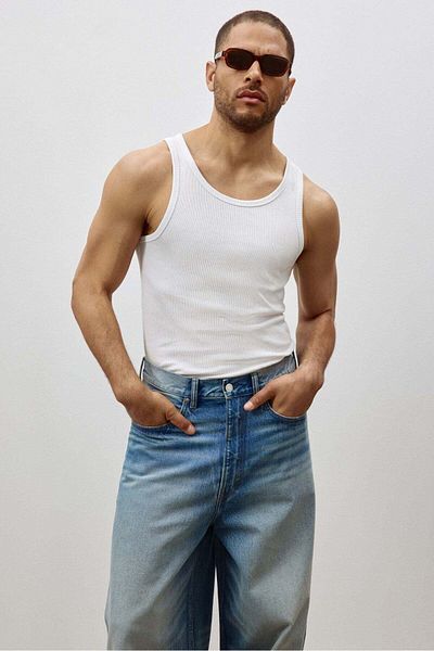 H&M Slim Fit Ribbed Vest Top