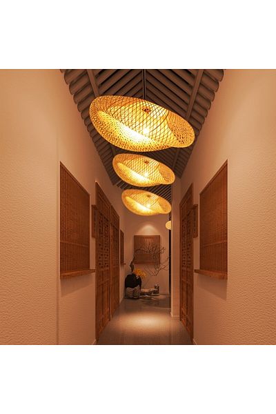 Ucandle Single rustic style heritage pendant chandelier
