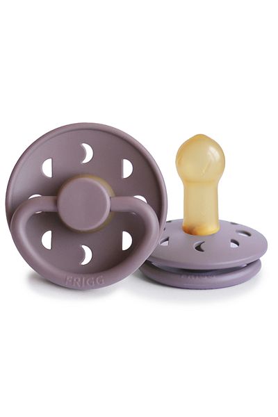Frigg Moon Phase Rubber Pacifier - Twilight Mauve 6-18 Months