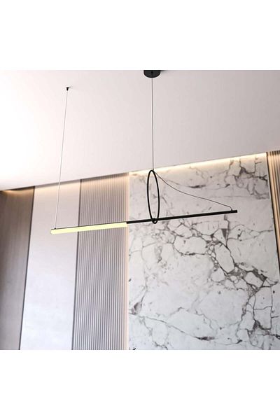 Ucandle Linear lighting with circular LED pendant