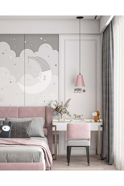 Ucandle Modern lighting, pink funnel ceiling