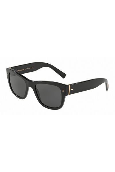 Dolce&Gabbana Unisex Organic Uv Glass Cellulose Acetate Closed Frame - Rectangular Sunglasses