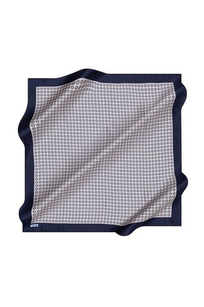 Aker Eșarfă din satin creponat de mătase cu model logo - primăvară - vară- 8963701-321-Sura