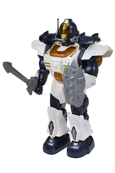 CToys Warrior White Robot with Light, Sound and Rocket Launcher 6051