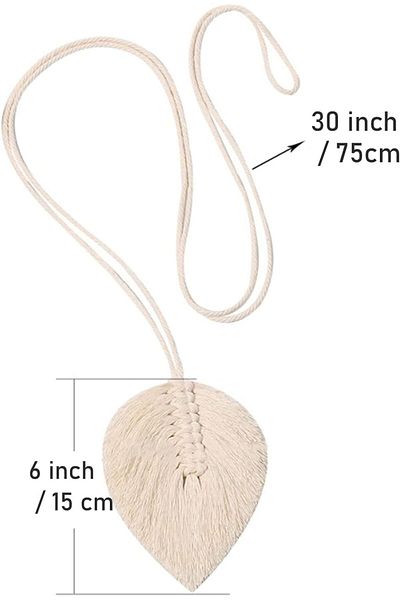 COOYA Tassel curtain laces for light curtains or decorative curtains, handwoven rope ties