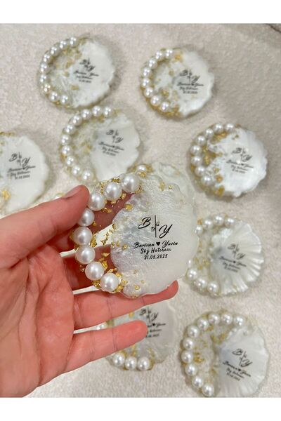 mihi hediyelik Epoksi Magnet 25 Adet Magnet Nişan Magneti Nikah Magneti Söz M...