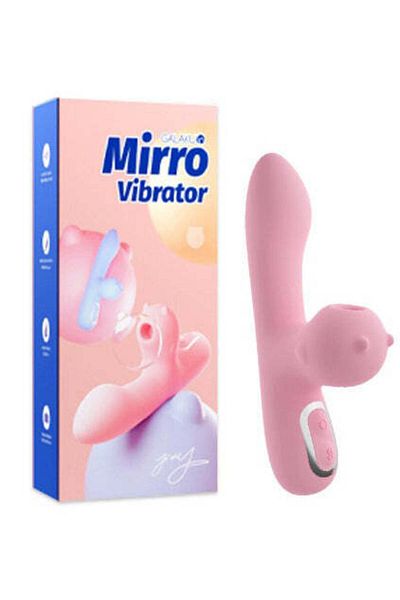 WildFashion Vibrator Mirro GALAKU cu multiple functii de vibrare, aspirare si incalzire, SkyBlue TOY374-48