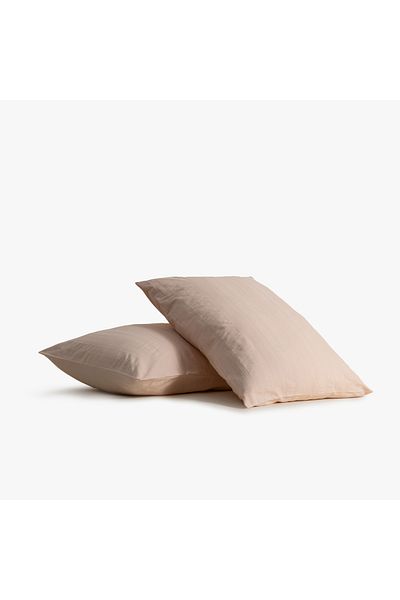 Ecocotton Față de pernă Miha 2 bucăți 100% bumbac organic somon cu model 50x70 cm