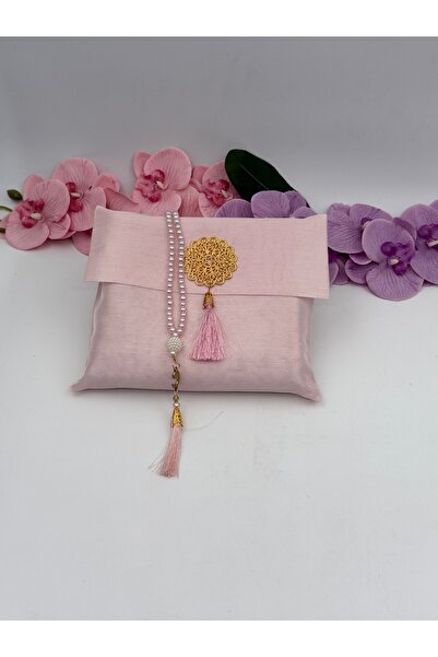 Uğurlu Hac квадратна чантичка от шантук, молитвен килим, комплект перлен броеник