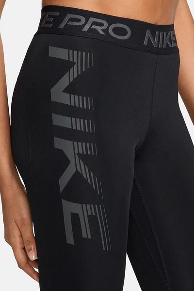 Nike Pro Dri-Fit Women's Mid Rise 7/8 Graphic Leggings Women's Sports Training Leggings Black