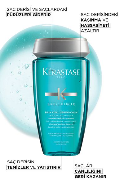 Kerastase Specifique Bain V Ital Dermo Calm Moisturizing Soothing Shampoo 250ml