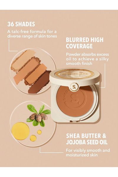 SHEGLAM Skin-Focus High Coverage Powder Foundation-Shell