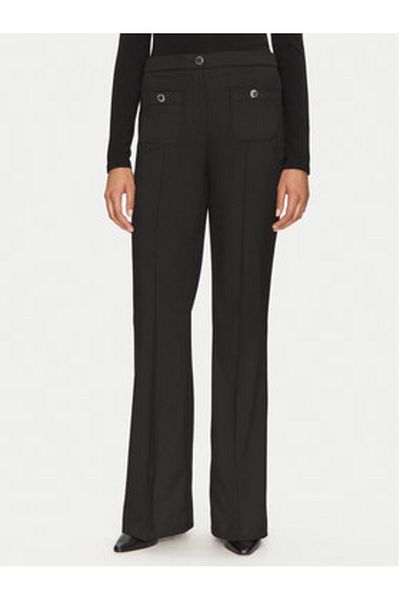 Morgan Pantaloni din material textil pentru femei 251-PFLAC.F Negri