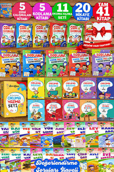 Altınpost Yayınları Tavsiyeli 1. Sınıfa Hazırlık Seti | Çizgi Çalışmaları+Kod...