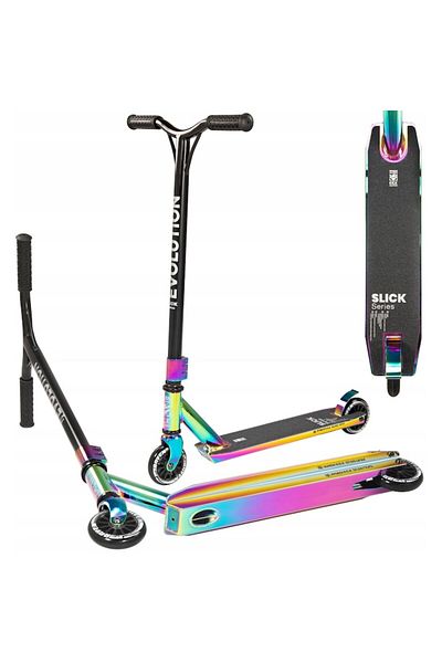 Raven Trotineta Raven Evolution Slick Series, Neo Chrome, 100 mm
