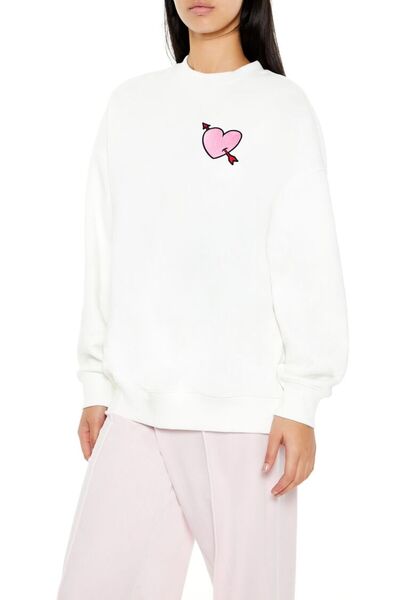 Forever 21 Sırt Detayı Baskılı Sweatshirt