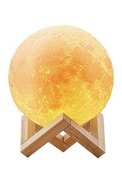 HALAMODO 3D Moon Lamp Humidifier 2W Yellow