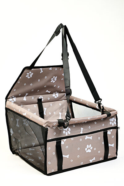 Famous Frenchie Scaun auto pentru animale, gri