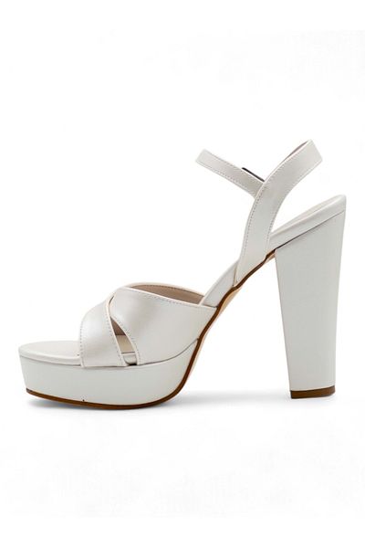 Berk Cross Platform High Thick Heeled Evening Dress