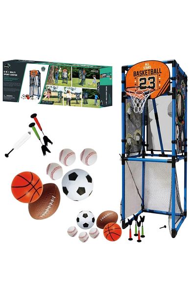 Graffic Giraffe 5 in 1 Multi Game Table,Combination of Sports Arcade Set for Home - 58 inches