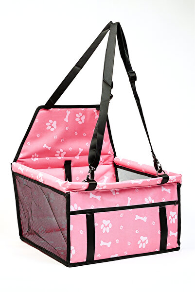 Famous Frenchie Scaun auto pentru animale, roz