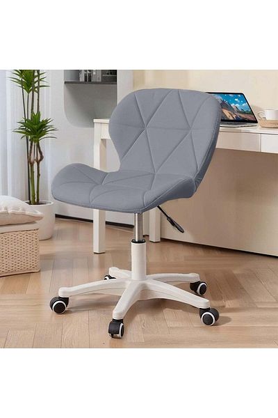 Taimi Ergonomic Desk Chair with Adjustable Height, Study Chair, Stylish Design Padded Cushion Gray