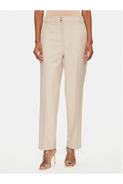 Morgan Women's Fabric trousers 251-PLUX.F Beige