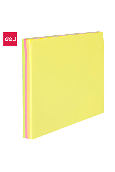 Deli ملاحظات لاصقة، ٤ ألوان*، ٢٥ ورقة*، ٤ مجموعات، تُلصق على أسطح متعددة. ألو...